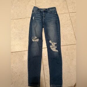 Kancan jeans size 7 / 27 skinny distressed jean